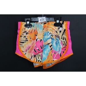 NIKE GIRLS SIZE XS FLORAL PRINT TEMPO SHORTS